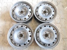 4x Stahlfelgen 6jx15 ET38 VW Polo 6C, Skoda Rapid, Fabia, 6C0601027 B/D (D1493)