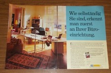 Seltene Werbung IKEA EFFEKTIV Büromöbelserie - Schreibtischkombination weiß 1994