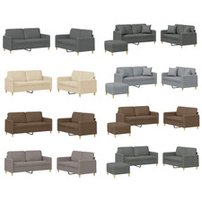 Sofagarnitur Garnitur Balkonsessel Relaxsofa Relaxsessel Sofa mit Kissen Stoff