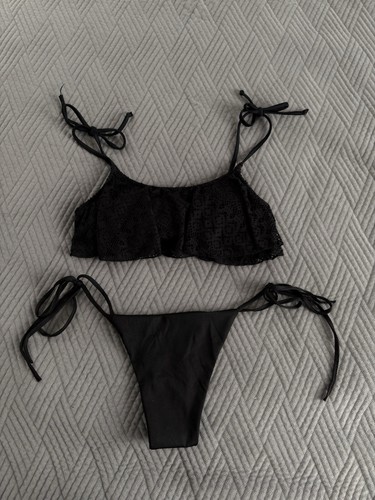 Schwarzer bikini top - schwarzer,