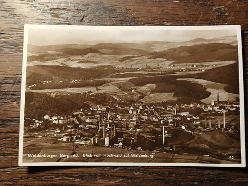 Blick auf waldenburg 1938 - ak,