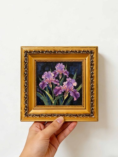 Lila iris blumen - lila, dunkler