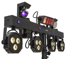 B-WARE Eurolite LED KLS Scan Next FX Lichtset DMX Scanner Derby Spot UV Tasche