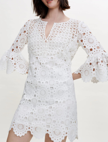 Maje kleid weiß s - maje, 36