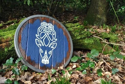 Wikinger schild halloween - wikinger,
