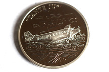 Medaille: Tante JU, der Traum vom Fliegen, in Besterhaltung.