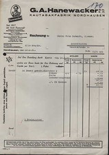 NORDHAUSEN, Rechnung 1931