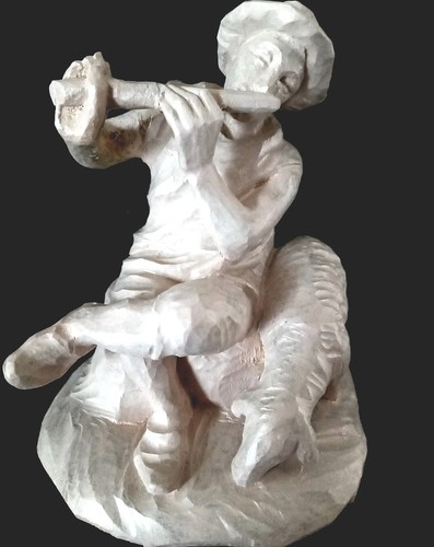 Krippenfigur aus holz hirte - hirte, m
