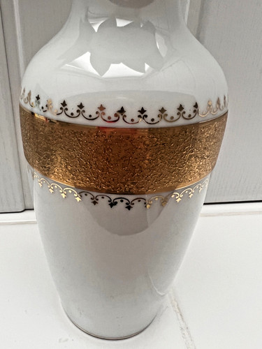 Vase mit goldrand kpm - vase,