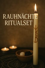 Ritualkerze Rauhnächt Sojawach Ritula Set Runen Kerze Energetischekerze Hexe