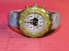 REFURBISHED / neuwertiger Swatch MIDI Aquachrono - GOLDEN RIVET - SEM100/101