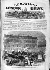 Original Old Antique Print