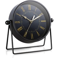 Vintage Metall-Tischuhr –