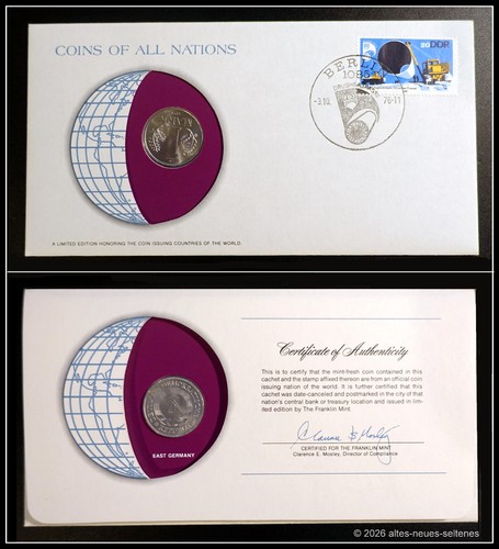 Ddr numisbrief 1978 - 1978, coins