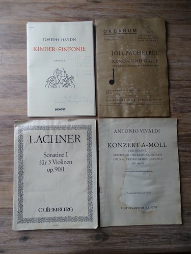 Sammlung sehr alter notenhefte - sammlung,