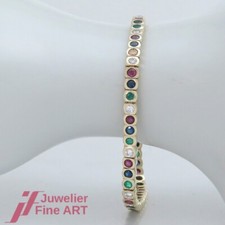 Farbedelstein - Tennis-Armband