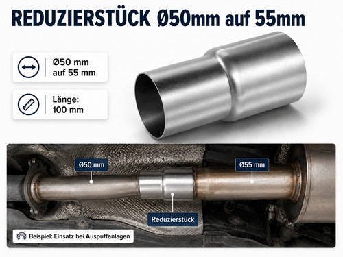 Auspuff rohr reduzierstück - auspuff,