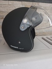 Bandit Jethelm Gr. L Neu schwarz matt + Visier 