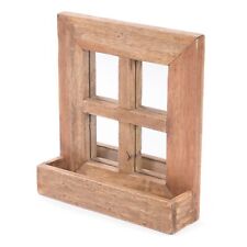 WANDSPIEGEL "VINTAGO" | mit Ablage, 40 cm | Holzspiegel, Flurspiegel mit Fach   