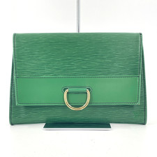 Echte Louis Vuitton Epi grüne Pochette Iena M52724 Unisex Clutch Tasche KB555