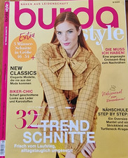 burda style Zeitschrift 09/2023 BIKER-CHIC Looks aus Leder und Karostoffen