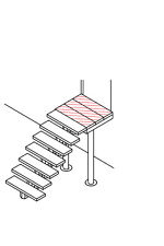 Podest für die Außentreppe