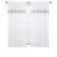  Voile Weiß  Fenstergardine