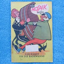MOSAIK Digedags Nr 82 "Der Kampf um die Badewanne" H. Hegen DDR 1963 beklebt