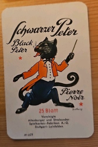 Altes kartenspiel schwarzer - kartenspiel,