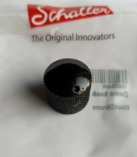 Schaller Dome Speed Knob Messing mit Markierung BlackChrome