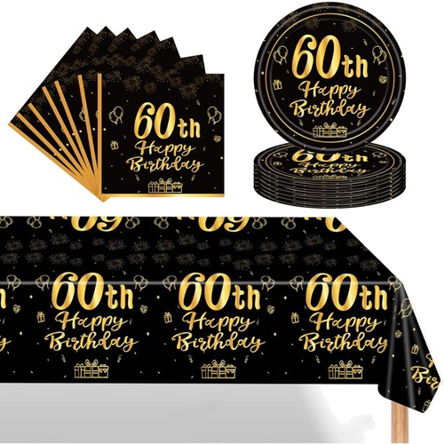 Geburtstag geschirrset schwarz - geburtstag,