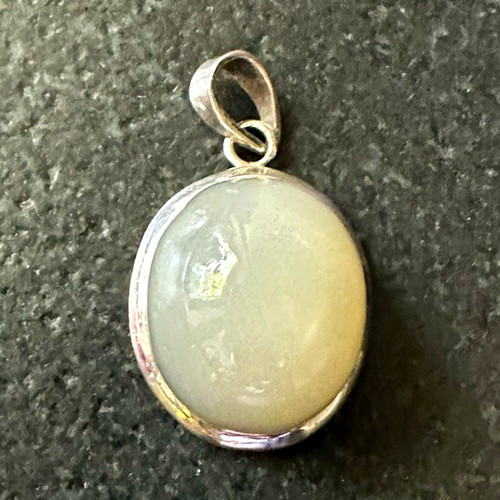 Anhänger silber ovaler - silber, (925),