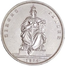Preußen Thaler 1871 Silber