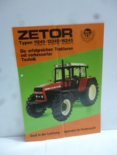 ZETOR 11245,12245,16245 Traktoren Original Schlepperprospekt 2 Seiten