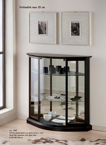 Vitrine schwarz glasschrank - schwarz,