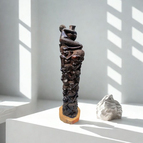 Makonde ujamaa skulptur - ujamaa, 50cm