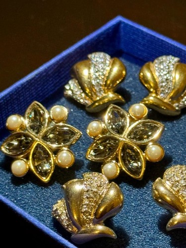 Vintage swarovski gold perlen - vintage,