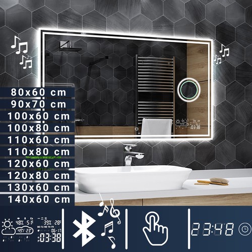 Badspiegel mit led wandspiegel - mit,