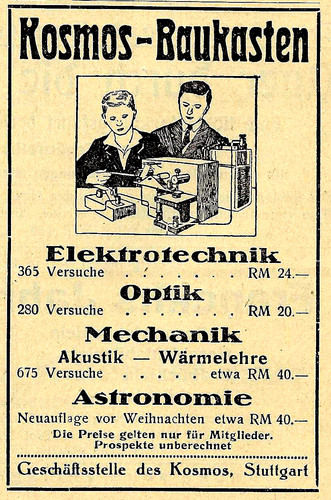 Anzeige reklame 1925 kosmos - anzeige/reklame,