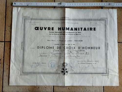 Orden frankreich urkunde - orden,