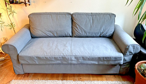Schlafsofa grau textil grey - schlafsofa,,