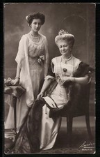 AK Prinzessin Viktoria Luise mit ihrer Mutter, Kaiserin Auguste Victoria von Pr 
