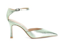 LAMINIERTES LEDER PUMPS MIT