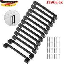 12 Stück Schwarz Möbelgriff