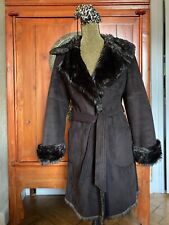 Sehr schöner Joseph Janard Mantel Fake Fur braun Gr.38