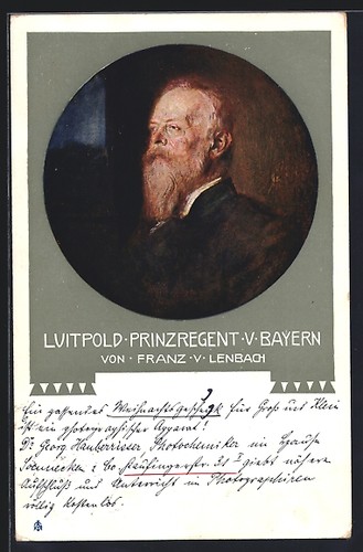 Künstler franz lenbach - künstler-ak,