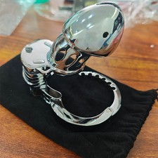 Männlicher Keuschheitskäfig aus Edelstahl  Fesselung Käfig Peniskäfig chastity