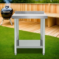 Arbeitstisch mit Aufkantung Edelstahl Küchentisch Edelstahltisch Zerlegetisch