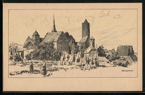 Künstler otto ubbelohde - künstler-ak,
