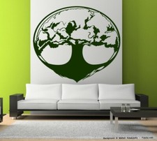 Wandtattoo Wandaufkleber Lebensbaum Baum tree 702